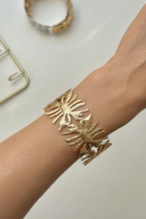 Çelik Kalın Kelepçe Bilezik Ayarlanabilir Kadın Erkek Unisex BCYJ-251038