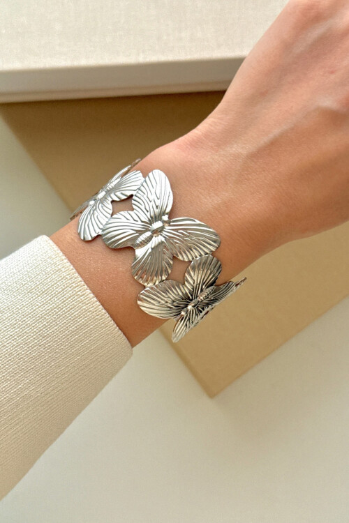 Çelik Kalın Kelepçe Bilezik Ayarlanabilir Kadın Erkek Unisex BCYJ-251038