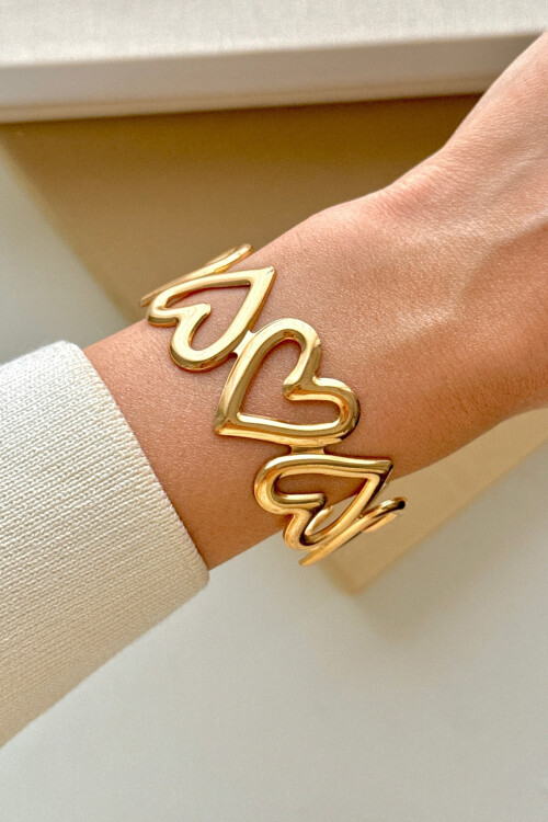 Çelik Kalın Kelepçe Bilezik Ayarlanabilir Kadın Erkek Unisex BCYJ-251038