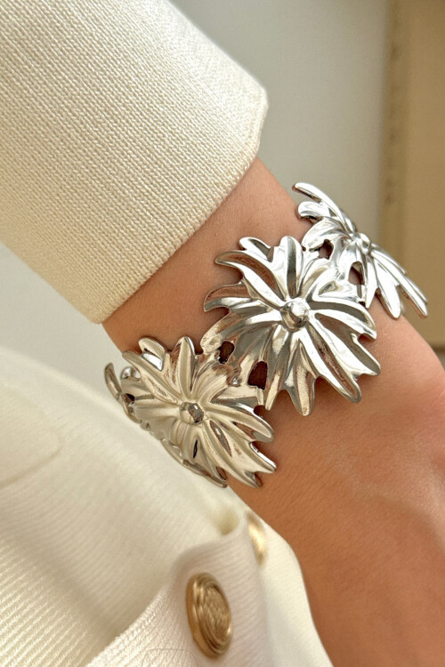 Çelik Kalın Kelepçe Bilezik Ayarlanabilir Kadın Erkek Unisex BCYJ-251038