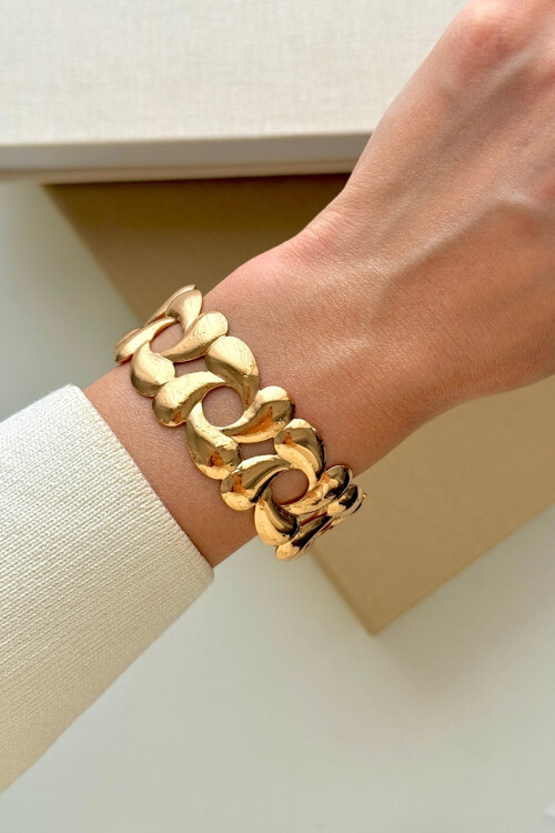 Çelik Kalın Kelepçe Bilezik Ayarlanabilir Kadın Erkek Unisex BCYJ-251038