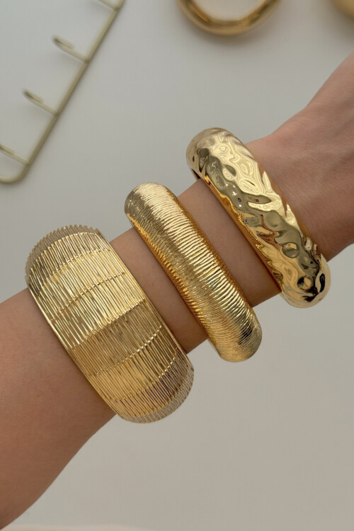 Çelik Kalın Kelepçe Bilezik Kadın Erkek Unisex Bileklik BCYJ-251039