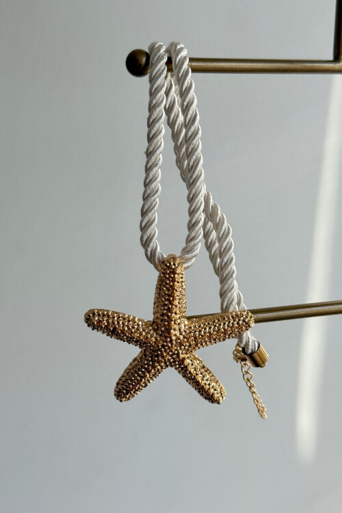 Çelik Uçlu Hasır İpli Kolye BCYJ-251049