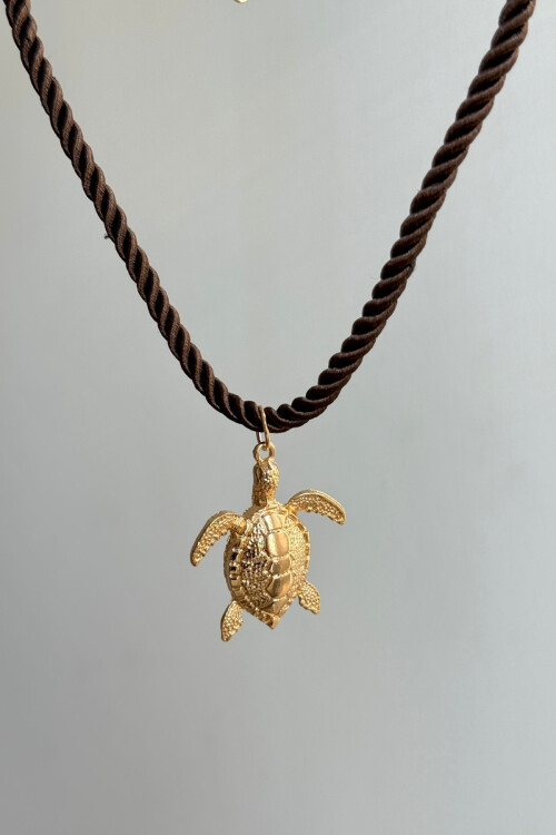 Çelik Uçlu Hasır İpli Kolye BCYJ-251049