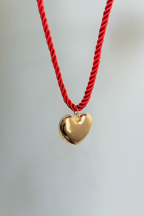 Çelik Uçlu Hasır İpli Kolye BCYJ-251049