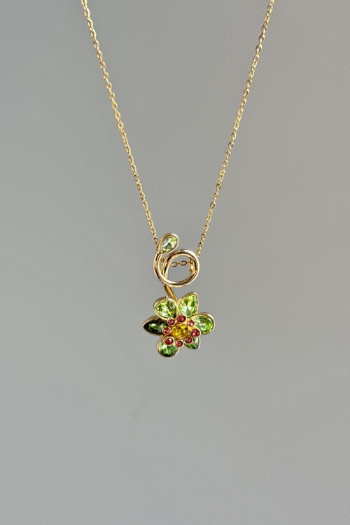 Idyllia Serisi Kolye Çiçek Kolye BCYJ-251027