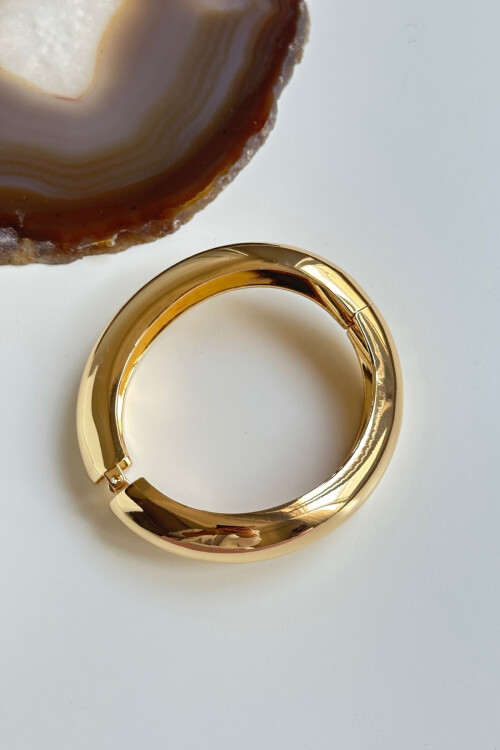 Kalın Kelepçe Bilezik Ayarlanabilir Bileklik Unisex Gold Kadın Kelepçe BCYJ-251041