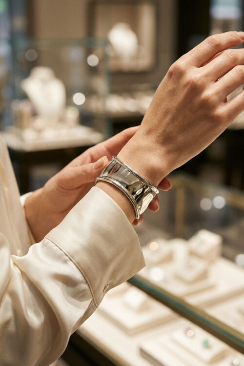 Kalın Kelepçe Bilezik Ayarlanabilir Bileklik Unisex Silver Kadın Kelepçe BCYJ-251041