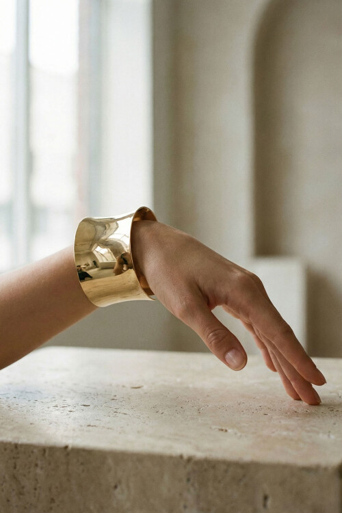 Kalın Kelepçe Bilezik Ayarlanabilir Unisex BCYJ-251040