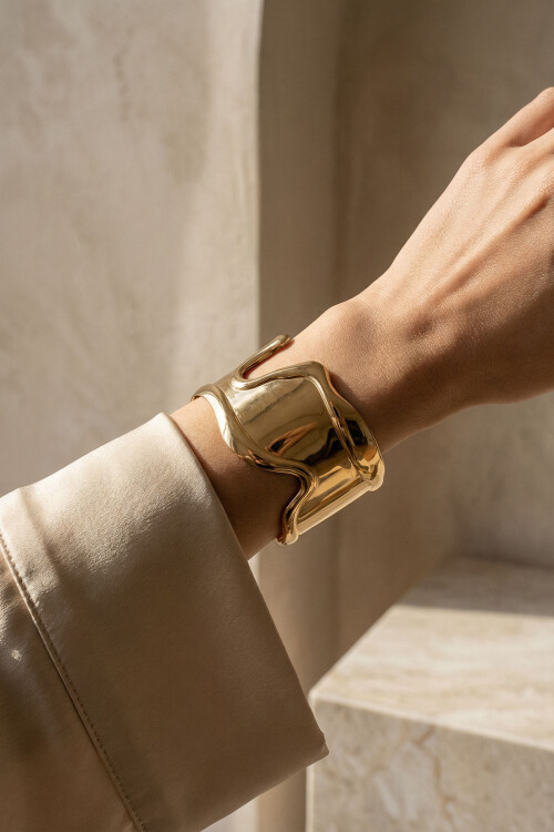 Kalın Kelepçe Bilezik Ayarlanabilir Unisex BCYJ-251040