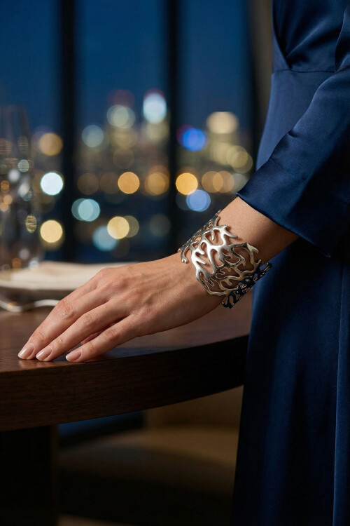 Kalın Kelepçe Bilezik Ayarlanabilir Unisex BCYJ-251040