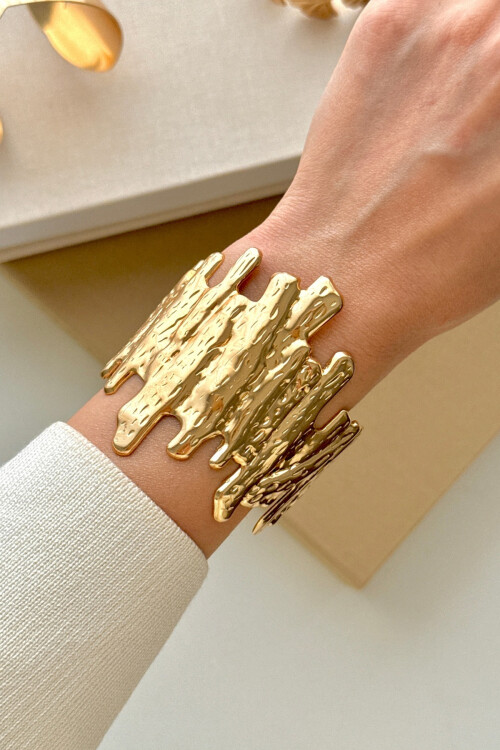 Kalın Kelepçe Bilezik Ayarlanabilir Unisex BCYJ-251040