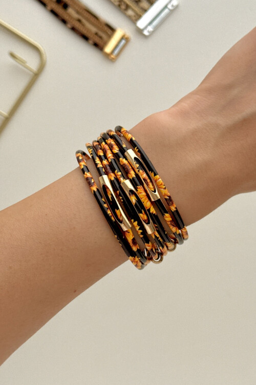 Leopar Desenli Bileklik Kadın Bilezik BCYJ-251043