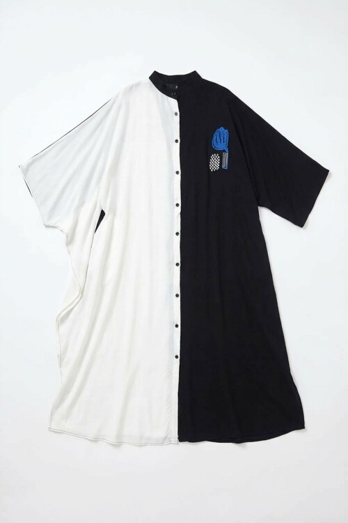 Beyaz Nakış İşlemeli Maxi Boy Dokuma Viscon Elbise