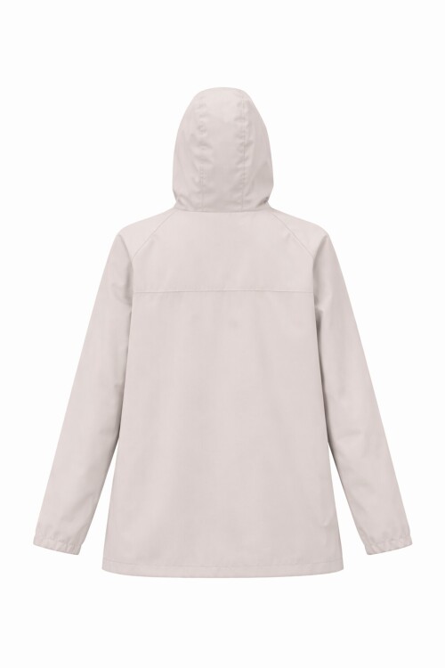Taş Kapüşonlu Fermuarlı Çift Cepli Yağmurluk Ceket BCHNV-261269