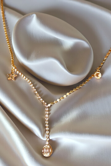 316L Çelik Y Kolye Kadın Kolye BCYJ-251018