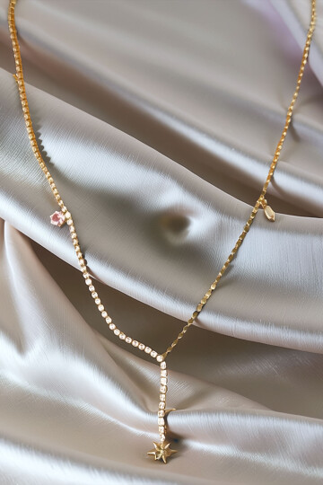 316L Çelik Y Kolye Kadın Kolye BCYJ-251018