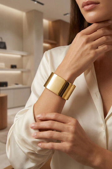 Çelik Kalın Bilezik Kadın Erkek Unisex Bileklik BCYJ-251039