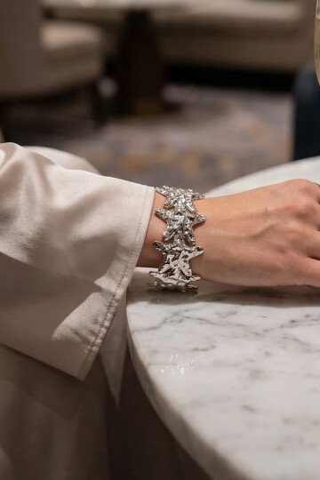 Çelik Kalın Kelepçe Bilezik Ayarlanabilir Kadın Erkek Unisex BCYJ-251038