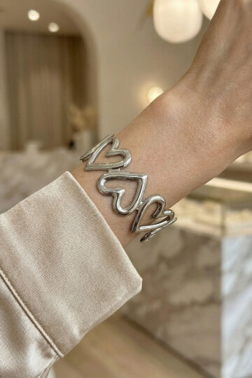 Çelik Kalın Kelepçe Bilezik Ayarlanabilir Kadın Erkek Unisex BCYJ-251038