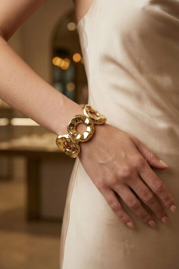 Çelik Kalın Kelepçe Bilezik Kadın Erkek Unisex Bileklik BCYJ-251039