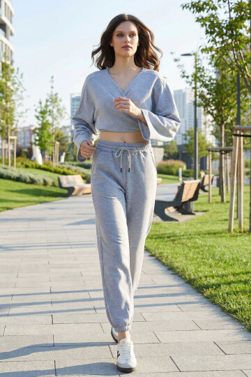 Grimelanj 3 İplik İçi Şardonlu Jogging Eşofman Altı BCHYL-251214