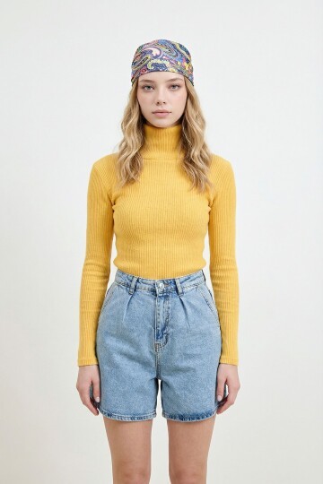 Hardal Boğazlı Kaşkorse Bluz