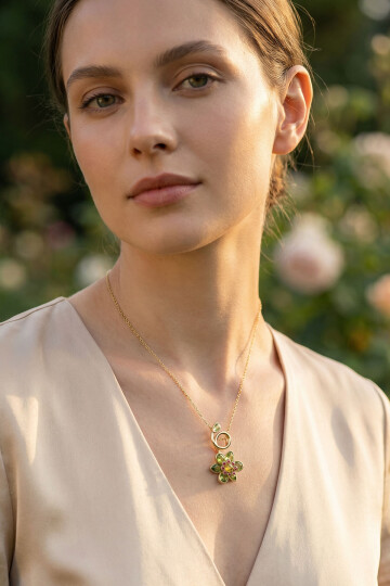 Idyllia Serisi Kolye Çiçek Kolye BCYJ-251027