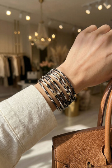 Leopar Desenli Bileklik Kadın Bilezik BCYJ-251043