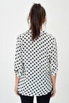 Beyaz Puantiyeli Salaş Gömlek