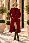 Bordo Salaş Yumuşak Dokulu Triko Hırka