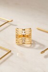 Gold Ayarlanabilir Sıralı Tasarım Yüzük