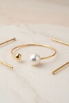 Gold İnci Detaylı Minimalist Bileklik