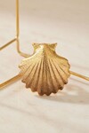 Gold İstiridye Kabuk Tasarım Küpe
