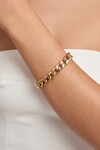 Gold Kalın Zincir Klasik Model Bileklik