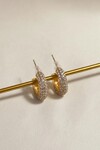 Gold Taşlı Mini Küpe