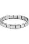Metalik Italyan Charm Yazısız Bileklik Paslanmaz Çelik Bileklik Silver Unisex Mix