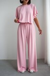 Pembe Bol Paça Rahat Kesim Modal Kumaş Alt Üst Takım