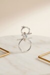 Silver İç İçe Halka Tasarımlı Küpe