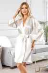 Beyaz Saten Bride Sabahlık BCAN-255906FA