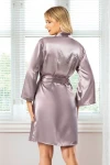 Lila Saten Bride Sabahlık BCAN-255909FA