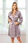 Lila Saten Bride Sabahlık BCAN-255909FA