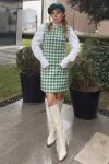 Benetton Desenli Mini Elbise BCBSK-25700-3546
