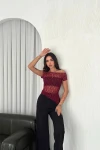 Beyaz Mavi Özel Tasarım Poplin Dokuma Gömlek BC24YG1069
