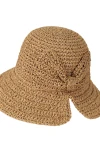 Camel El Örgüsü Fiyonklu Hasır Şapka BCNSV-2514527