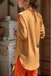 Camel Yumuşak Dokulu Düğmeli Bluz BCBSK-25700-2966