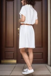 Ekru Polo Yaka Airobin Elbise BCBSK-25700-2883