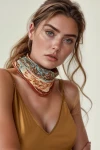 Kiremit Etro Desenli Bandana Fular BCNSV-2512353-1