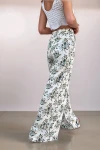 Mint Beli Lastikli Cepli Desenli Bol Kesim Pantolon BCBSK-25700-3644