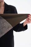 Siyah Desenli Bandana Fular 53X53 Cm BCNSV-2515254
